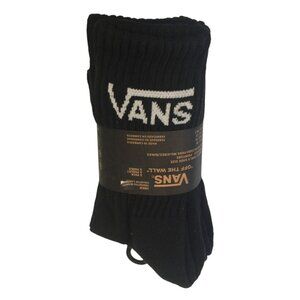 VANS Women's Black Crew Socks Size 6.5-10 Set of 3
